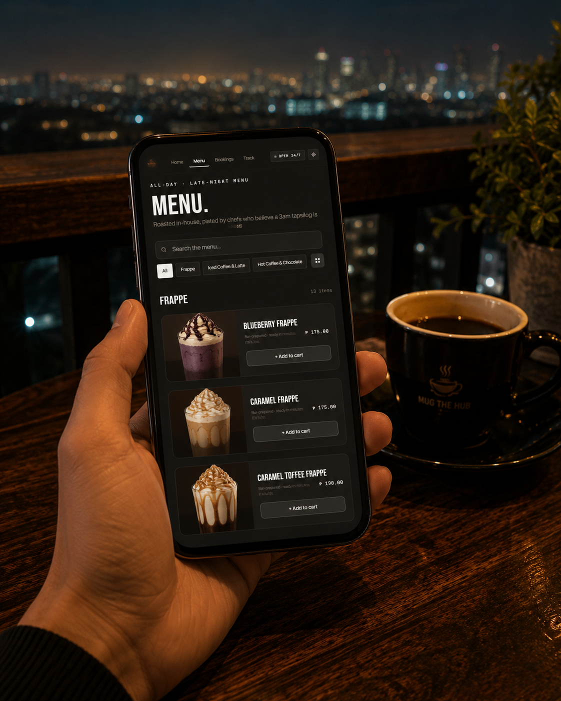 Order food and coffee
